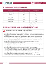 Предварительный просмотр 8 страницы Fervi 0054/10 Operation And Maintenace Manual