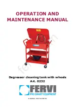 Fervi 0232 Operation And Maintenance Manual preview