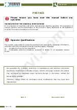 Preview for 2 page of Fervi 0441 Operation And Maintenance Manual