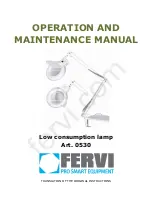 Preview for 1 page of Fervi 0530 Operation And Maintenance Manual