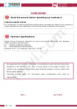 Preview for 2 page of Fervi 0654/06F User And Maintenance Manual