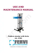 Предварительный просмотр 1 страницы Fervi 0782 Use And Maintenance Manual