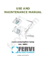 Fervi 0891 Use & Maintenance Manual preview