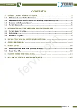 Preview for 3 page of Fervi 50 Operation And Maintenance Manual