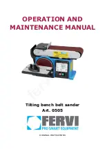 Fervi 505 Operation And Maintenance Manual preview