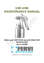 Preview for 1 page of Fervi A162DS Use And Maintenance Manual