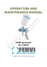 Preview for 1 page of Fervi A901A Operation And Maintenance Manual