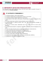 Предварительный просмотр 14 страницы Fervi P001/75 Use And Maintenance Manual