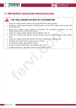 Предварительный просмотр 12 страницы Fervi P018/230V Use And Maintenance Manual