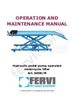 Fervi S008/M Operation And Maintenance Manual preview