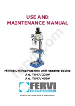 Предварительный просмотр 1 страницы Fervi t047/230v User And Maintenance Manual