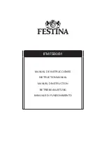 Preview for 1 page of Festina IFMFS80 Instruction Manual