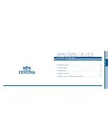 Preview for 7 page of Festina IFMJS05 Instruction Manual