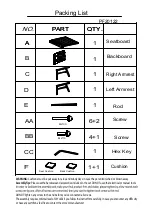 Preview for 3 page of Festival Depot Patio Festival PF20122 Assembly Instructions