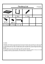 Preview for 21 page of Festival Depot PF20128 Assembly Instructions Manual