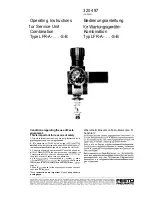 Preview for 1 page of Festo Pneumatic LFR-A-1/8-S-B Operating Instructions