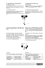 Предварительный просмотр 5 страницы Festo Pneumatic LFR-C-S-B Series Operating Instructions