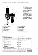 Preview for 2 page of Festo Pneumatic LFR-E S-B Series Operating Instructions Manual