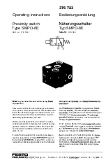 Festo Pneumatic SMPO-8E Operating Instructions предпросмотр