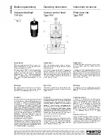 Preview for 1 page of Festo Pneumatic VUV Operating Instructions