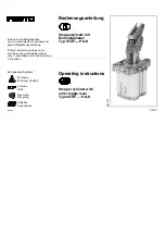 Preview for 1 page of Festo 164 880 Operating Instructions Manual