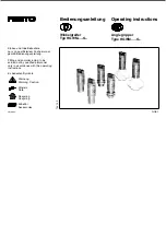 Festo 185693 Operating Instructions Manual предпросмотр