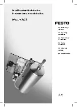 Preview for 1 page of Festo 552928 Operating Instructions Manual