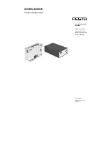 Festo 8049382 Operating Instructions Manual preview