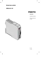 Festo CMGA-E1-CO Installation Manual preview