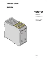 Preview for 1 page of Festo CMGA-E1 Installation Manual