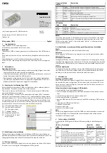 Preview for 2 page of Festo CMGA Series Operating Manual