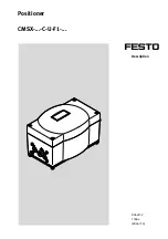 Preview for 1 page of Festo CMSX-...-C-U-F1 series Manual