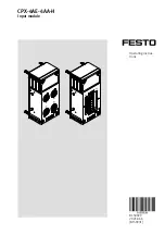 Festo CPX-4AE-4AA-H Operating Instructions Manual preview