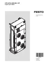 Festo CPX-AP-A-8DI-M12-5P Operating Instructions Manual preview