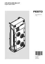 Festo CPX-AP-A-8DO-M12-5P Operating Instructions Manual preview