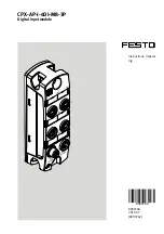 Preview for 1 page of Festo CPX-AP-I-4DI-M8-3P Instructions Manual