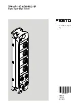 Preview for 1 page of Festo CPX-AP-I-4DI4DO-M12-5P Instructions And Operating