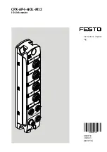 Festo CPX-AP-I-4IOL-M12 Instructions Manual предпросмотр