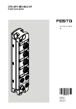 Festo CPX-AP-I-8DI-M12-5P Instructions & Operating preview