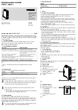 Preview for 1 page of Festo CPX-E- AO-U-I Series Instructions For Use