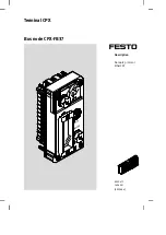 Festo CPX-FB37 Translation Of The Original Instructions предпросмотр