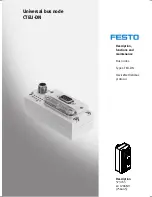 Preview for 1 page of Festo CTEU-DN Description, Functions And Maintenance