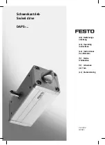 Preview for 1 page of Festo DAPS Series Operating Instructions Manual