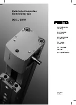 Festo DGE ZR-RF Series Operating Instructions Manual предпросмотр