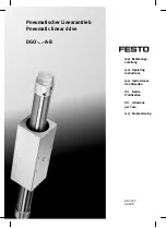 Festo DGO A-B Series Operating Instructions Manual preview