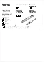 Preview for 1 page of Festo DGP-12-B Operating Instructions Manual