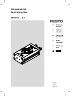 Festo DRRD-35 Operating Instructions Manual preview