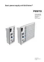 Festo EduTrainer 567321 Operating Instructions Manual preview