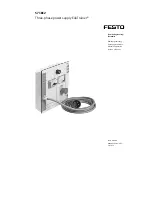 Preview for 1 page of Festo EduTrainer 571812 Operating Instructions Manual