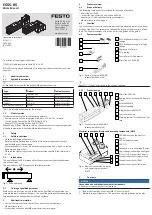 Festo EGSS-BS Operating Instructions Manual предпросмотр